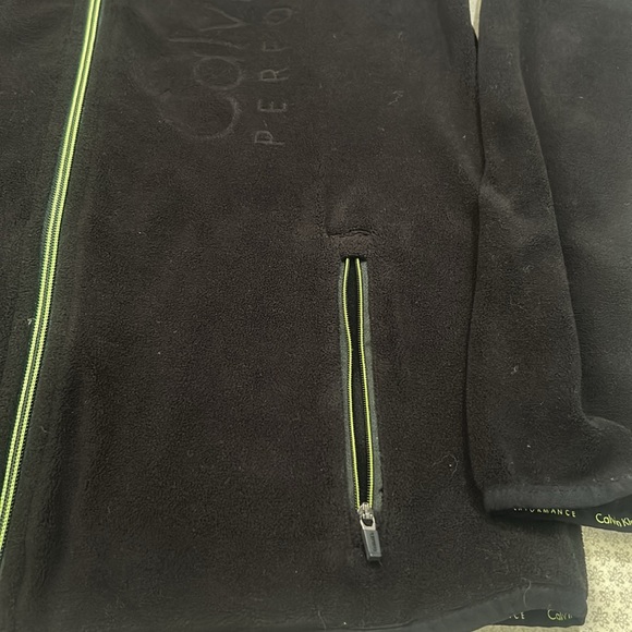 Calvin Klein Performance Full Zipper Jacket Fleece size M Black - Picture 4 of 5